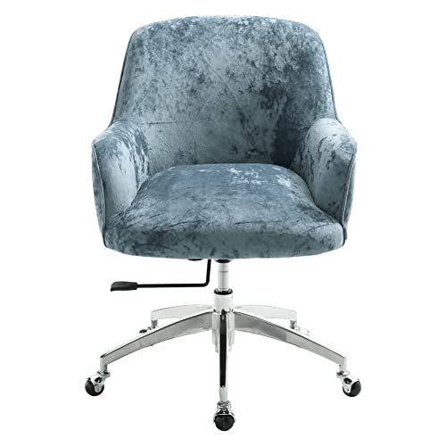 Warmiehomy Desk Chair Velvet Office Computer Chair Ergonomic Swivel Chair Executive Chair Adjustable Height Comfy Arm Chair For Home Office Livin