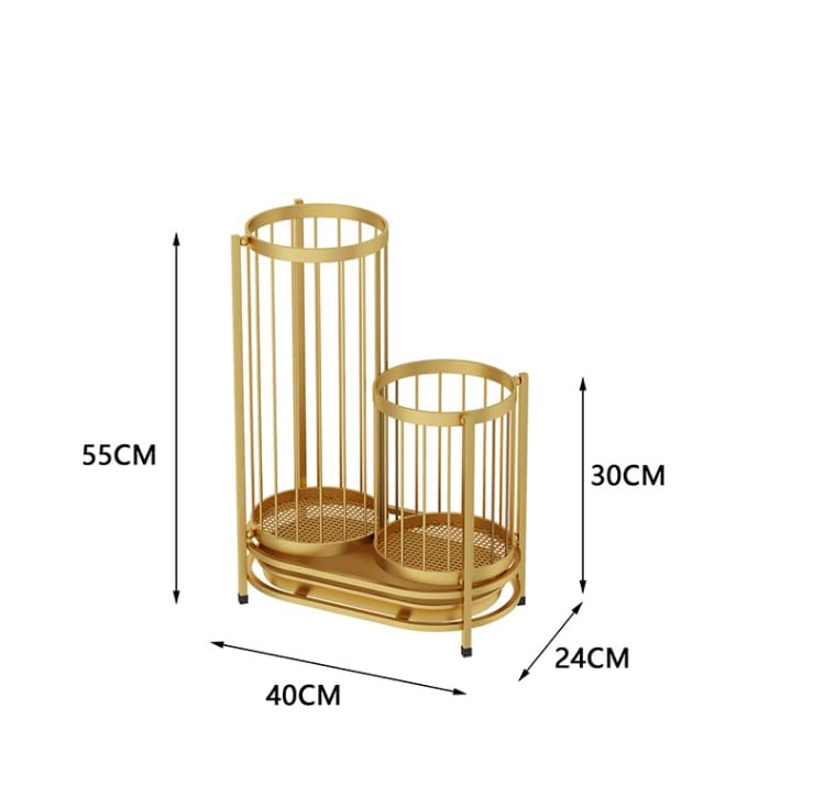 SEYFI Umbrella Holder Iron Umbrella Stand Modern Business Large Capacity Umbrella Bucket Hotel Office Entrance Hallway Umbrella Storage Rack Umbr