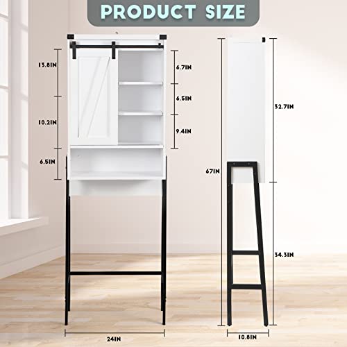 Homajor Over The Toilet Storage Cabinet,Over Toilet Bathroom Organizer,Above Toilet Storage Cabinet,Bathroom Storage Cabinet Over Toilet,with Adj