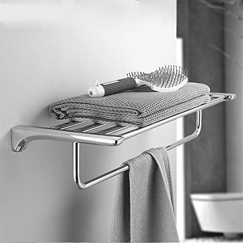 HIGOH Towel Racks,Bathroom Towel Rack Wall Mounted Towel Holder,Bathroom Accessories Towel Hanger,Towel Shelf,Towel Rack,Towel Holder Brass Chrom