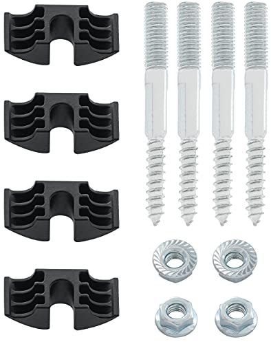 Spare Hardware Parts Replacement for IKEA MALM Headboard Bed Frame Parts Combo Pack (Part #122998 + 114254 + 114334) (Pack of 4)