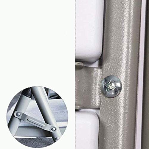 EYHLKM Folding Chair Dining Chair, White Thick Household Portable Folding Design Desk Chair