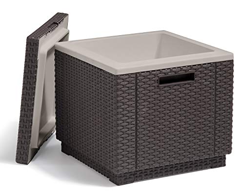 Keter Ice Cube Beer and Wine Cooler Table Perfect for Your Patio, Picnic, and Beach Accessories