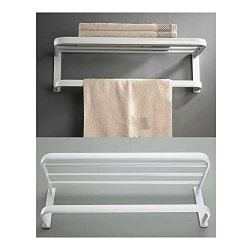 HIGOH Towel Racks, Bathroom Towel Rack Wall Mounted Towel Holder,Rose Bath Towel Bar,Bathroom Towel Rail,Brass European Towel Rack Towel Holder,A