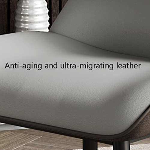 Kitchen Dining Room Furniture Chairs Kitchen Dining Chairs Set Of 2 Microfiber Leather Office Chair with Carbon Steel Metal Chair Legs for Lounge