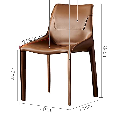LIUZH Kitchen Scandinavian Lounge Dining Chairs Designer Relax Library Accent Dining Chairs Home Furniture (Color : Argento, Size : 1code)