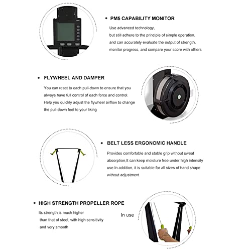 Ski Exercise Machine, Ski Machine with Display Monitor, Indoor Ski Cross Trainer Machine, Ski Exercise Machine Strength Training Leg Machine, Car