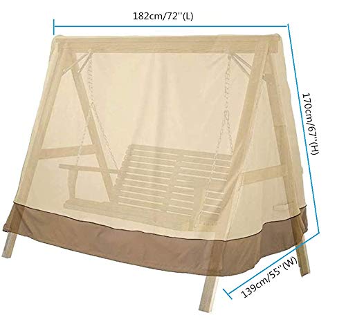 mychoose A Frame Swing Cover Garden Swing Seat Cover Waterproof Hammock Hanging Chair Cover Protector 182x139x170cm Dust Sun Proof Furniture Prot
