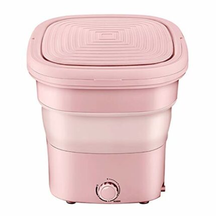 Washing Machines Camping Washing Machine,Portable Mini Washing Machine,Foldable Personal Clothes Washer,3.5 K(mini washing machine) (Pink)