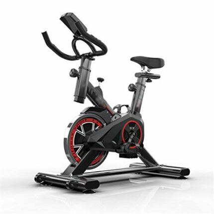 n/a Home Exercise Spinning Bike Fitness Equipment Mute Exercise Bike Indoor Exercise Bicycle Cycling Trainer Sports Equipmen (Color : Black)