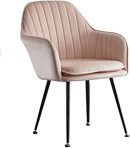 Modern Kitchen Dining Room Chairs Dining Chairs Velvet Armchairs With Legs And Metal Back For Living Room Bedroom Kitchen Furniture (Color : Dark
