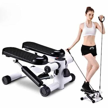 Steppers for Exercise, Mini Stepper, Home Gym Machine, Foldable Pedal Stepper, with Resistance Bands Max 150kg, Exercise Hydraulic Stepper Climbe