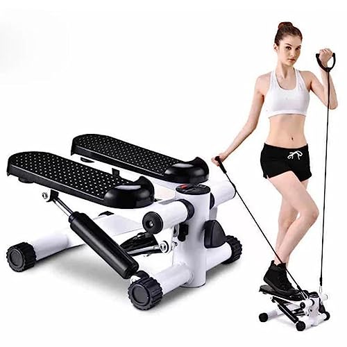 Steppers for Exercise, Mini Stepper, Home Gym Machine, Foldable Pedal Stepper, with Resistance Bands Max 150kg, Exercise Hydraulic Stepper Climbe