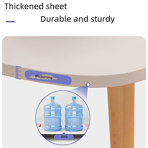 Low Oval Coffee Table,Solid Table Legs, Mid Century Modern Coffee Tables, Centre Table For Living Room, Tea Table, Side Table for Living Room,Sma