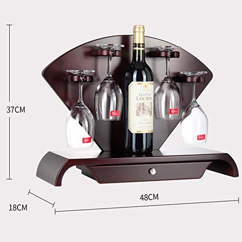 EYLINK Wine Racks,Wine Glass Rack, European Freestanding Tabletop with Storage Drawers Wine Holder for Bar Wine Cellar Basement Cabinet Pantry Ki