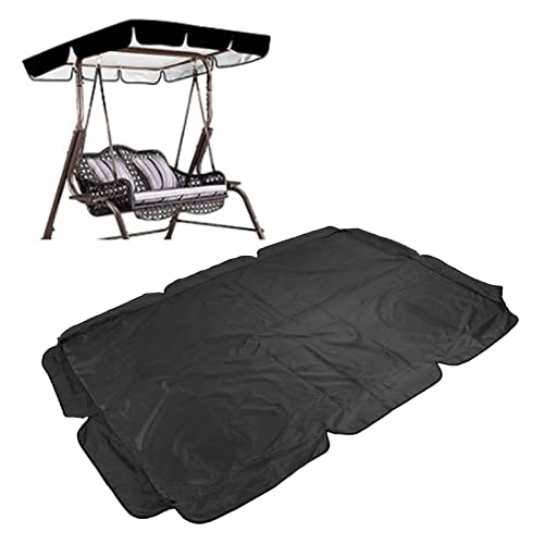 TITA-DONG Swing Canopy Replacement Cover, 600D Silver Coated Oxford Fabric Replacement Canopy Top Cover, Waterproof Replacement Canopy for Patio
