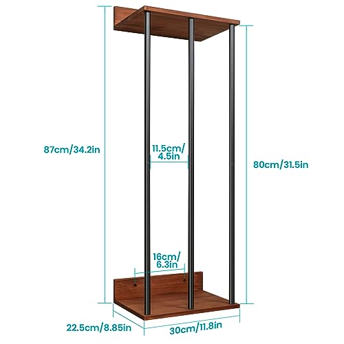 WeGXY Towel Racks for Bathroom Wall Mounted, Wall Towel Rack for Rolled Towels,Metal Towel Holder with Wooden Shelf,Towel Storage Organizer for S