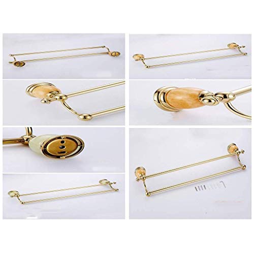 N/A Towel rack- Contemporary Towel Bar Bath Hand Towel Holder Brushed Stainless Steel Wall Mounted Bathroom Organizer (Size : 46cm)