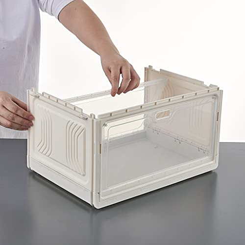 SDFGH Shoe Box Drawer Dormitory Shoe Organizer Shoe Cabinet Folding Space Saving Shoe Cabinet (Color : Argento, Size : 27 * 20 * 37.5cm)