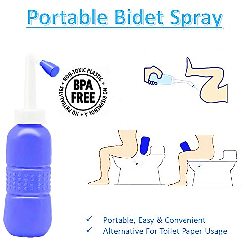 Portable Bidet Spray Handheld,Personal Bidet Sprayer for Kids Ass Washing,Personal Hygiene Bathroom Aid Pregnant Women Cleansing, Postpartum Clea