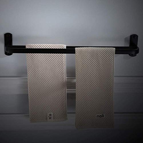 RSOCHS Bathroom Towel Bar Stainless Steel Towel Bar Matte Black Contemporary Style Wall Mount for Bath Kitchen