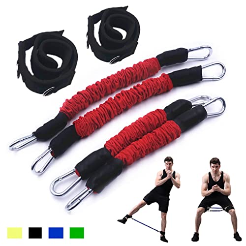 CZDYUF Fitness Thigh Resistance Band Sets Total 120 LB Football Speed and Strength Training Equipment for Leg Butt Squat Workout