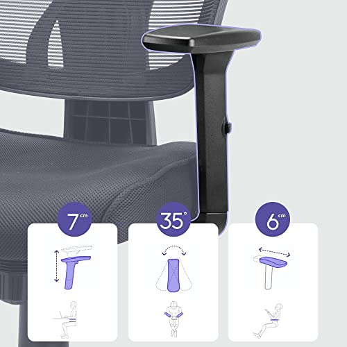Play haha.Back Friendly Office Chair Ergonomic Desk Chair Swivel Chair With Adjustable Lumbar Support Headrest And Armrest Height Adjustment and