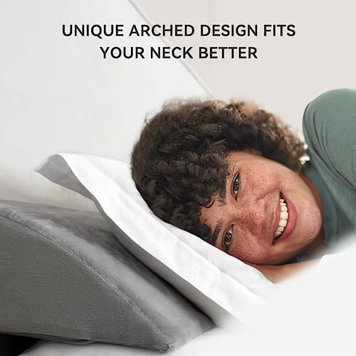 Voryerw Headboard Pillow, Bed Wedge Pillow for Headboard, Wedge Pillow for Sleeping, Bed Gap Filler (0-10"), Fill The Gap Between Your Headboard