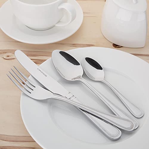 Olympia Bead Table Fork 199mm 18/0 Stainless Steel Cutlery Kitchen 12pc (Pack of 3)