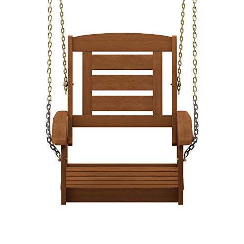Furinno Porch Swing, Wood, Natural, one size