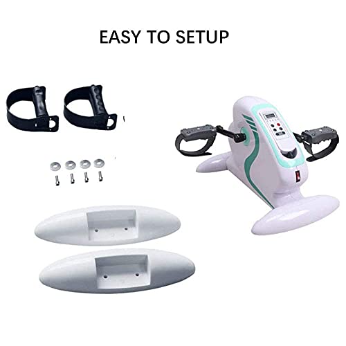 Electric Exercise Bike, Portable Fitness Exercise Bike,Knee & Leg Exercise Peddling Machine Adjustable Fitness Rehab Equipment for Seniors