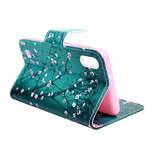 Samsung Galaxy A10 Case, Shockproof PU Leather Flip Notebook Wallet Case with Magnetic Closure Stand Card Holder ID Slot Money Pouch Folio TPU Bu