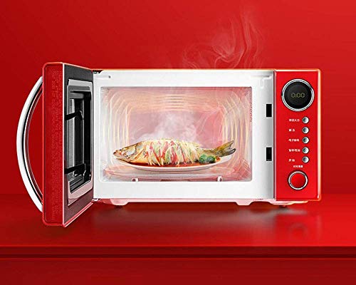 AIQMML Oven Retro Style Countertop Microwave Oven -Memory Turntable,Countertop Microwave Oven with Sound On/Off Kitchen Appliances (Color : Red)