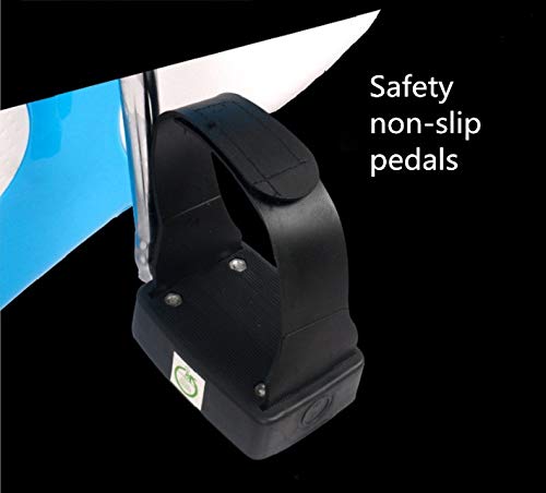 N/A Home Silent Control Folding Exercise Bike Fitness Equipment Indoor Gym Spinning Bicycle Pedal Sports Bike (Color : Blue)