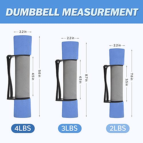 Cansena Dumbbells Hand Weight Set of 2, Exercise & Fitness Dumbbell with Anti-Slip Soft Grip & Hand Straps for Home Gym Equipment Workouts Weight