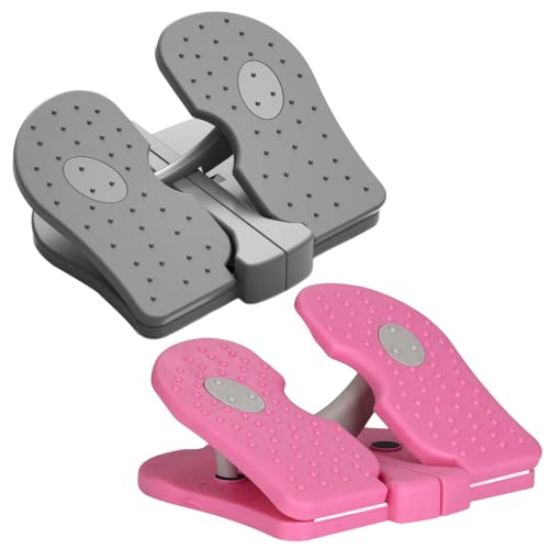 Under desk stepper folding portable mini stepper anti-slip massage leg fitness stepper suitable for weight loss, weight loss, exercise
