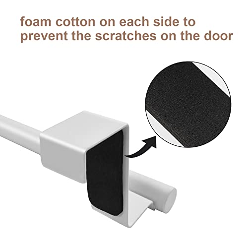 Kitchen Towel Holder, Over Door Towel Bar, Over the Cabinet Towel Rail Over The Door Tea Towel Holder Towel Rack No Drilling, Anti-Slip Scratch-P