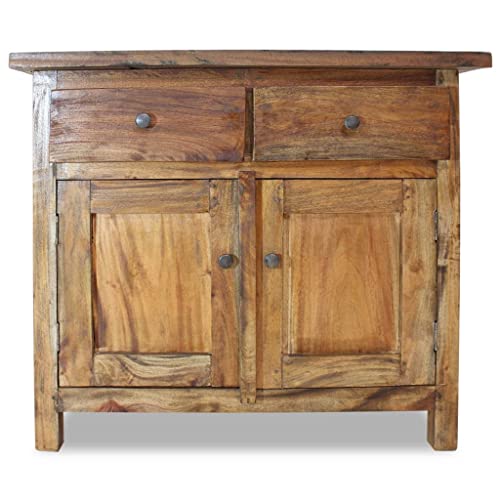 DSHGDJF Sideboards and Buffets Cabinet with Storage Decor Solid Reclaimed Wood 29.5"x11.8"x25.6"