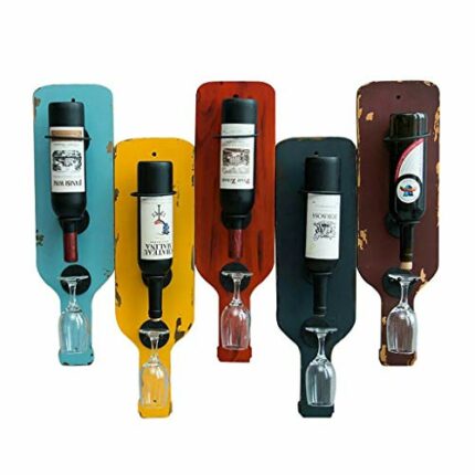 Wine rack Solid Wood Wine Rack Vintage Wine Rack Creative Shelf Wall-mounted Wine Rack Goblet Holder Wine Rack Glassware Rack