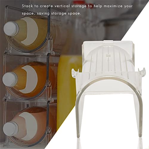 Hacbop 4Pack Refrigerator Organizer Rack Stackable Wine Holder Bottles Display Shelf Fridge Kitchen