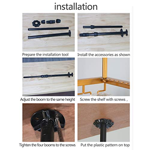 Stylish Simplicity Down Wine Rack Simple Style Retro Wrought Iron Metal Living Room Bar Display Wine Rack Home Goblet Rack - Restaurant Kitchen B