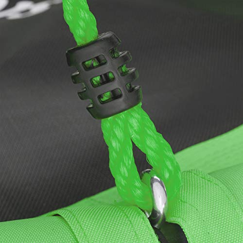 Relaxdays Outdoor Nest Swing for Kids & Adults, 110 cm, for Up To 100 kg, Round Swing, Green