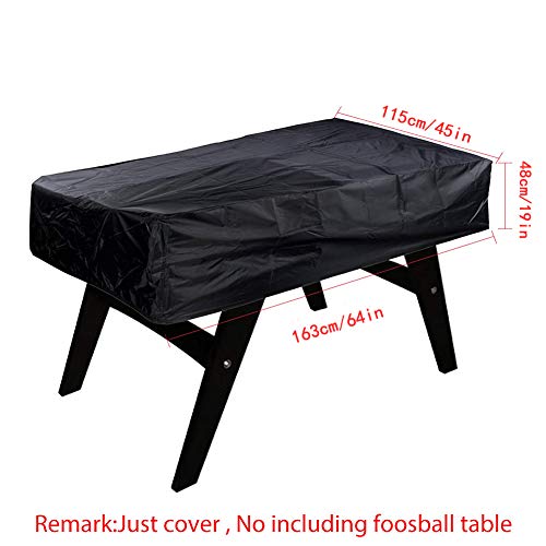 Foosball Table Cover MAYHOUR 420D Oxford Foosball Billiard Outdoor /Indoor Waterproof Sun UV Dust Protect Rectangular Patio Coffee Chair Billiard