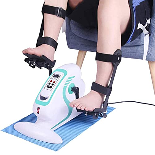 LUNEZY Assisted Bicycle Electric Rehabilitation Bike Pedal with Protective Gear Fitness Exercise Bike for Hand Arm Leg Knee (Mini Exercise Bike)