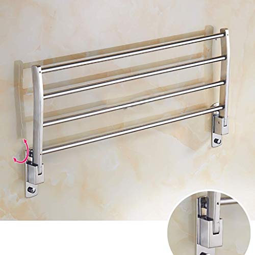 N/A Multifunctional Towel Rack- Towel Rack Bathroom Towel Rack Suction Cup Hooks in Bathroom Towel Racks Towel Bars Single Lever (Color : 39cm)