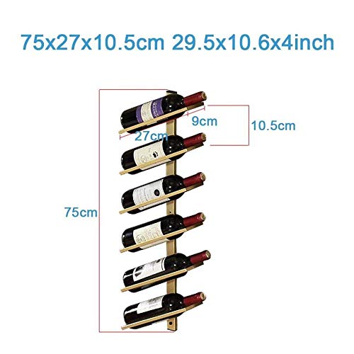 NEOCHY Wine Rack Modern Wall-Mounted Storage Rack Kitchen Kitchen Decorative Display Display Modern Wall-Mounted Wine Bottle Rack Display