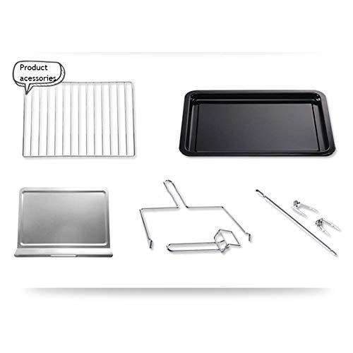 YYURUYI Electric Oven Home Baking Multifunctional Automatic Cake Machine 32 Liters Capacity Double Probe Temperature Control 3D Hot Air Circulati