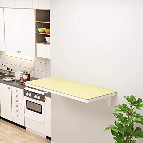 LEOSXA Tempered Glass Folding Wall Mounted Dining Table Space Saving Folding Convertible Desk OneColor-70 & times; 40cm