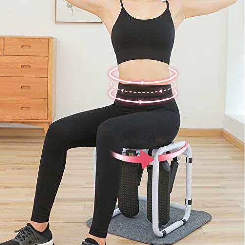 N/A Mini Stepper, Home Fitness Exercise Elliptical Twister, Multifunctional Exercises Equipment Stool Monitor and Resistance Bands