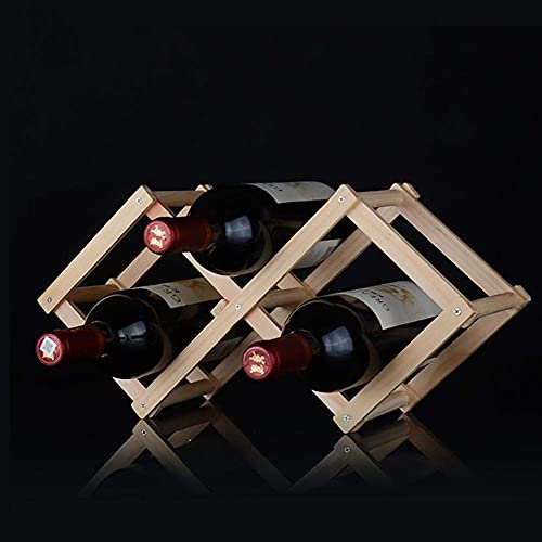 NEOCHY Folding Wine Rack Holder Wine Rack Organizer Classical Kitchen Bar Counter Wine Stand Display Shelf
